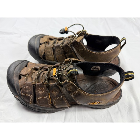 Keen Leather‎ Newport H2 Sandals Waterproof Hiking Brown Mens Size 12 - Picture 1 of 7